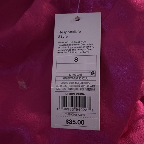 Wild fable satin corset dress pink size small new - Picture 7 of 7